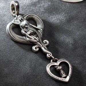BARRY KIESELSTEIN-CORD KC Studio Sterling Silver Rapunzel Love Heart Pendant